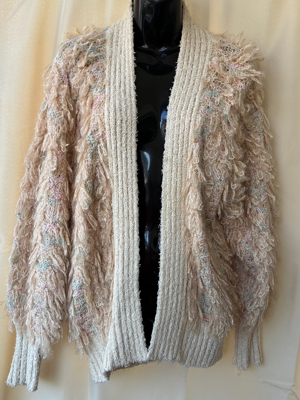 Vintage Colleen Toland Hand Knit Cardigan Sweater Medium
